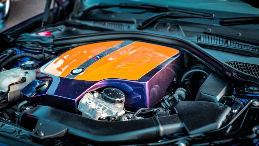 Cleaned Bay — engine bay cleaning, after at AK Car Studio