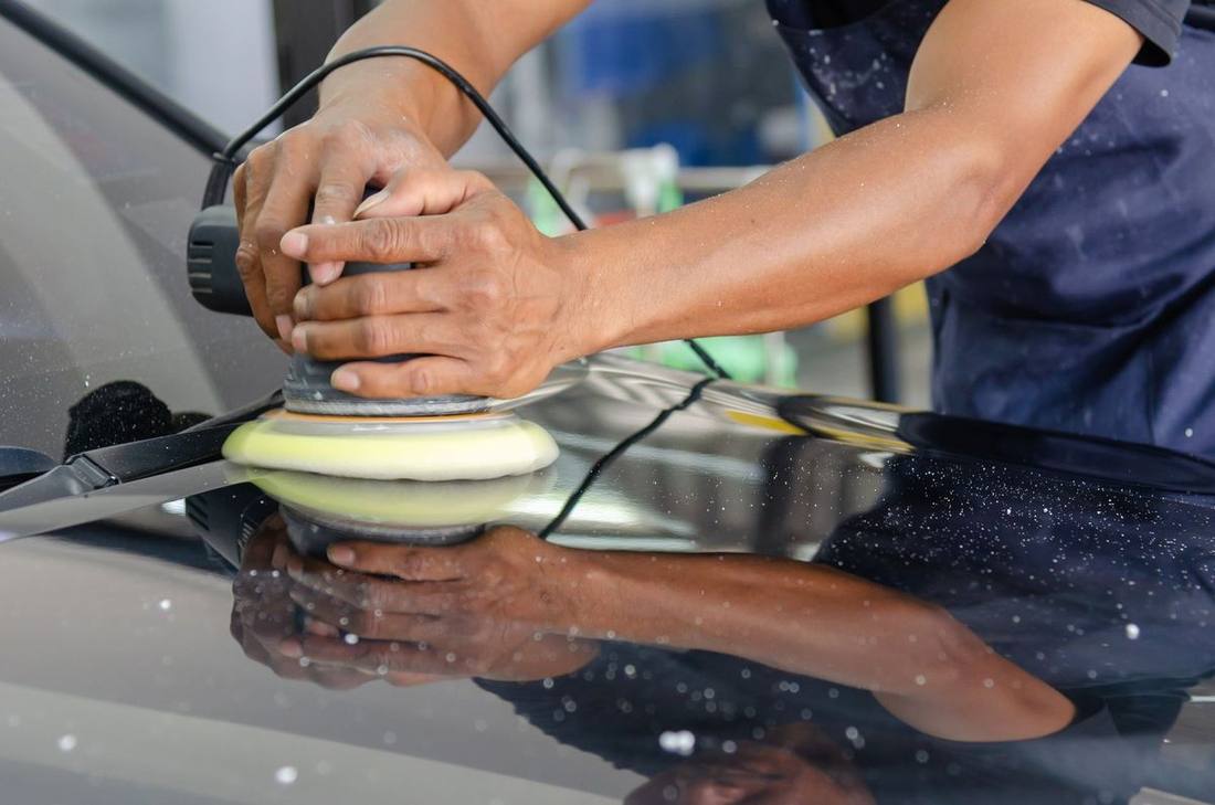 The result of paint correction at AK Car Studio
